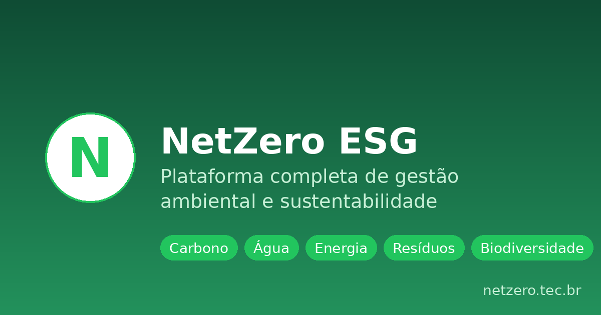 NetZero Tech - Infraestrutura Técnica para Dados ESG e Climáticos